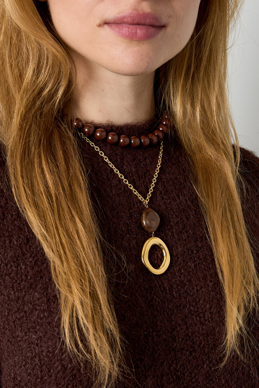 Hangerketting | Bruin