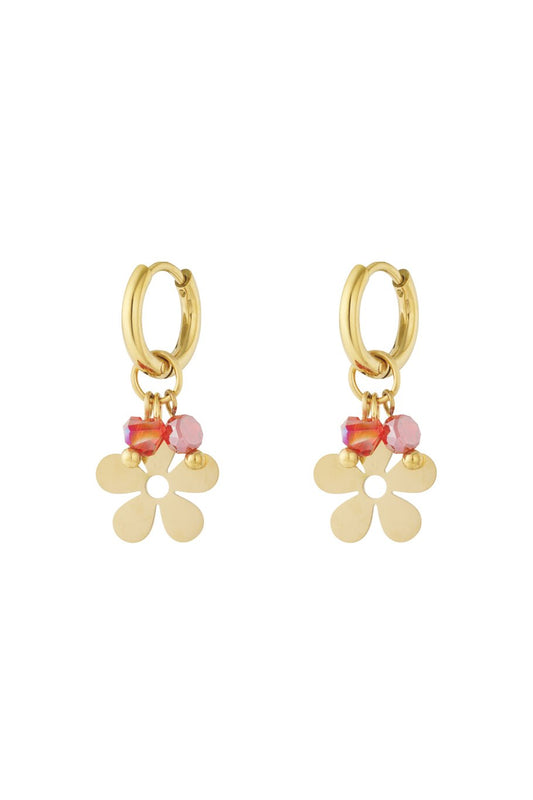 Oorbellen Bloem | Goud