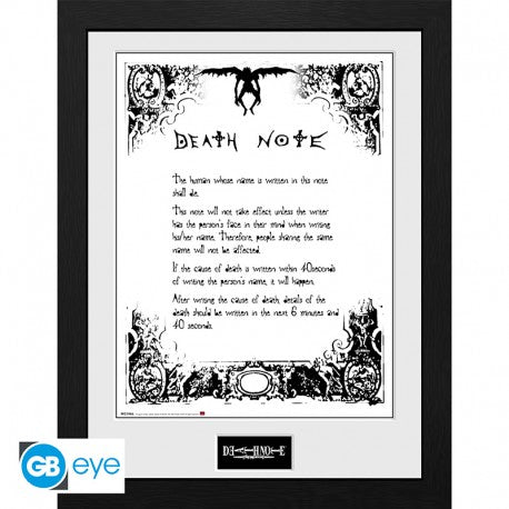 Art Print Death Note (inclusief kader)