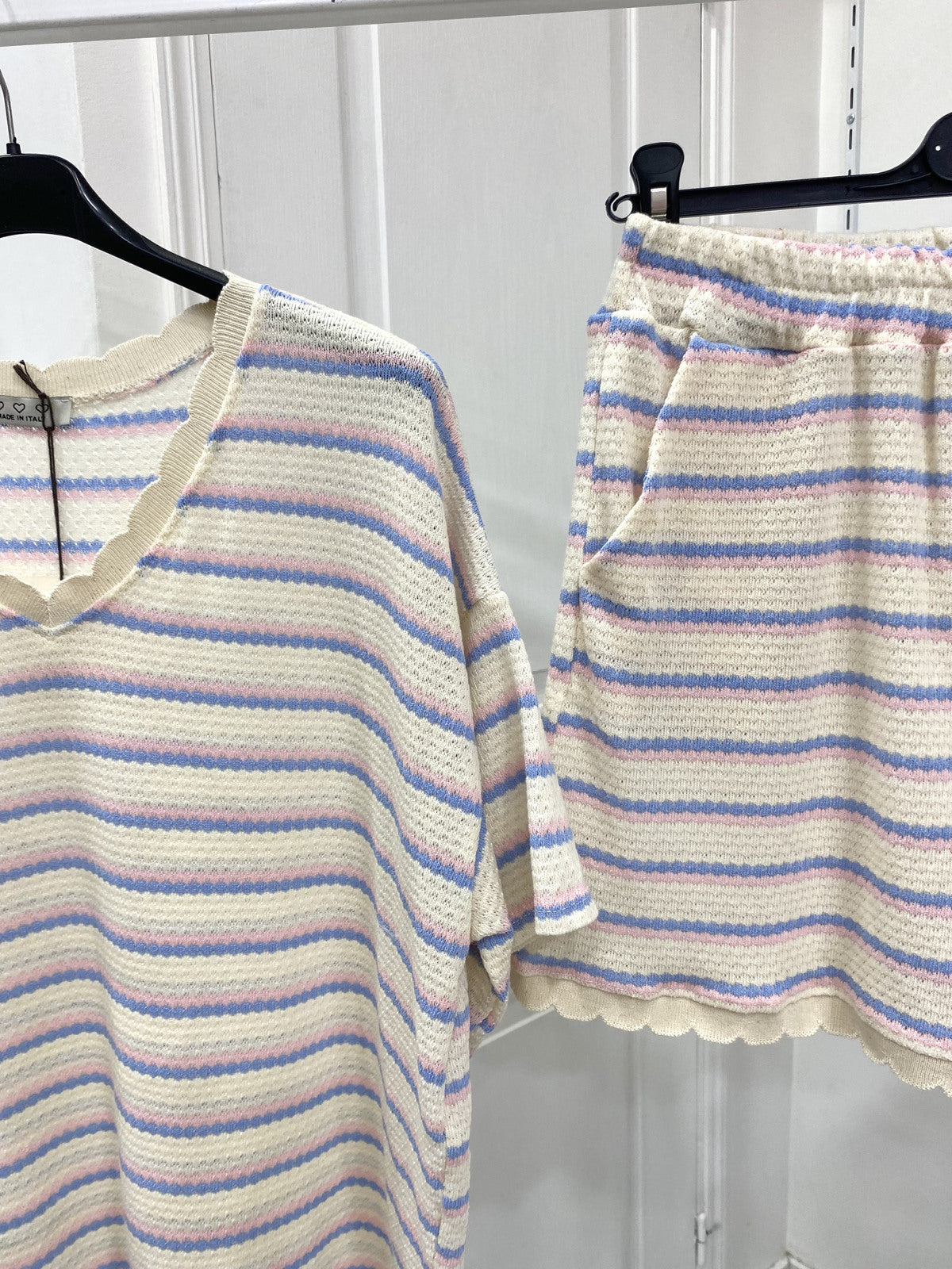 Striped set | Blauw