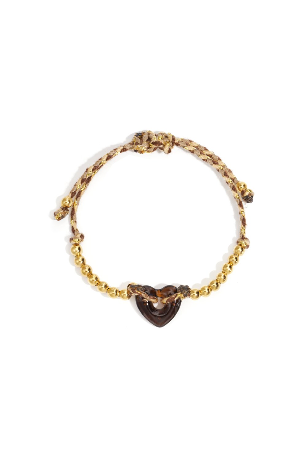 Armband heart | Bruin