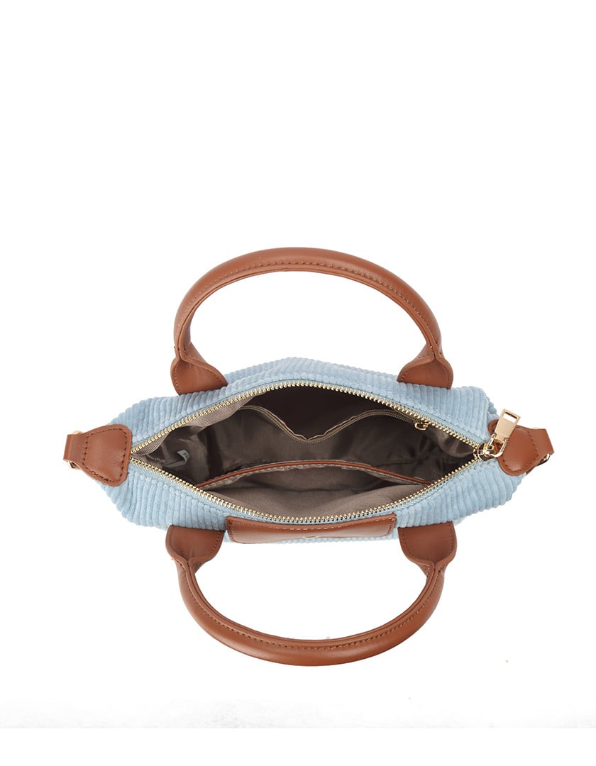 Schoudertas velvet | Blauw