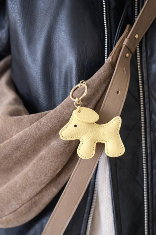 Sleutelhanger hondje | Geel