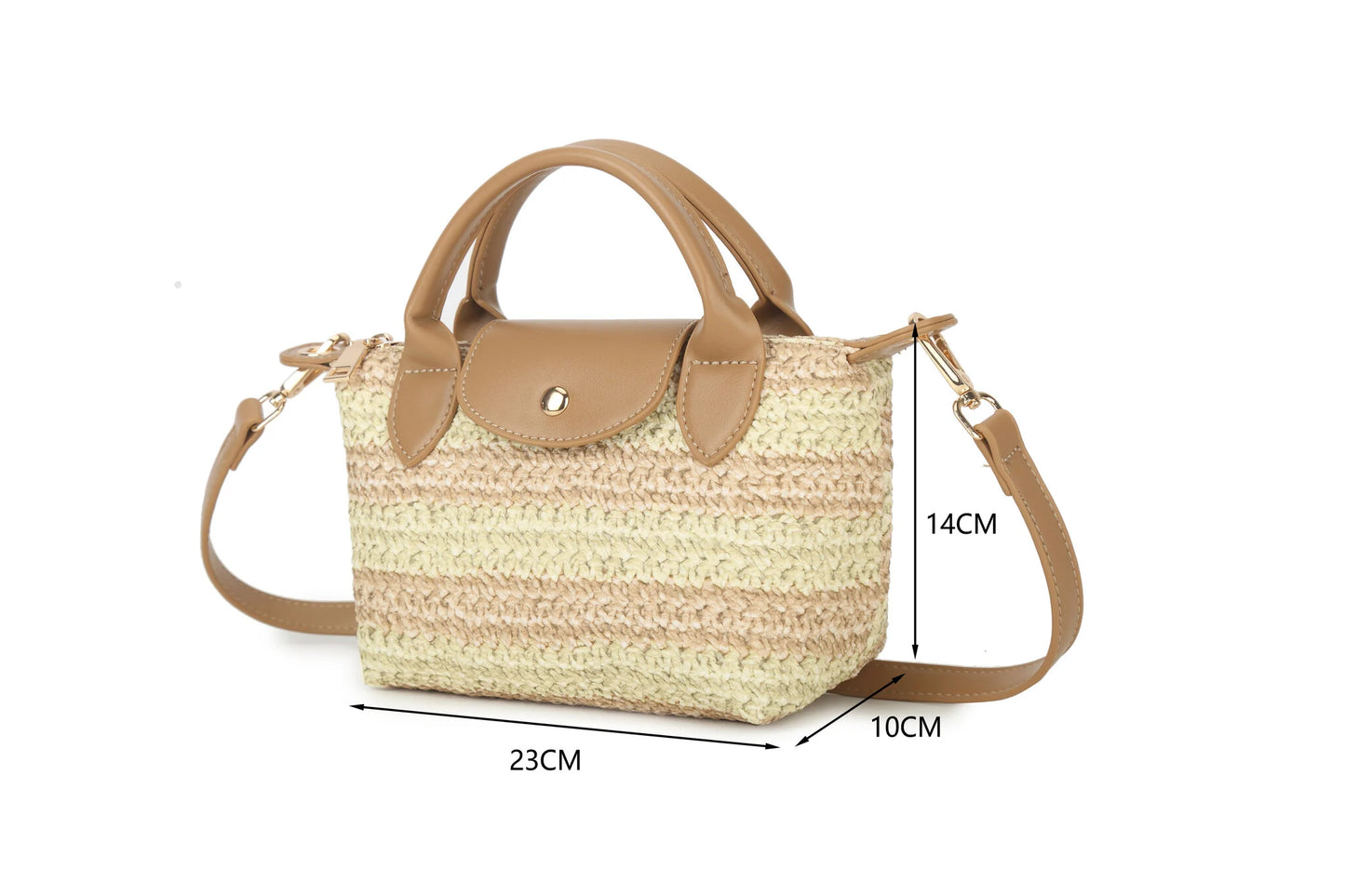 Rieten handtas| Beige