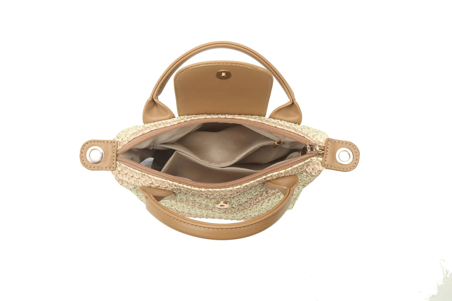 Rieten handtas| Beige