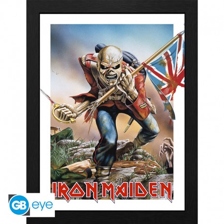 Art Print Iron Maiden Trooper Eddie (inclusief kader)