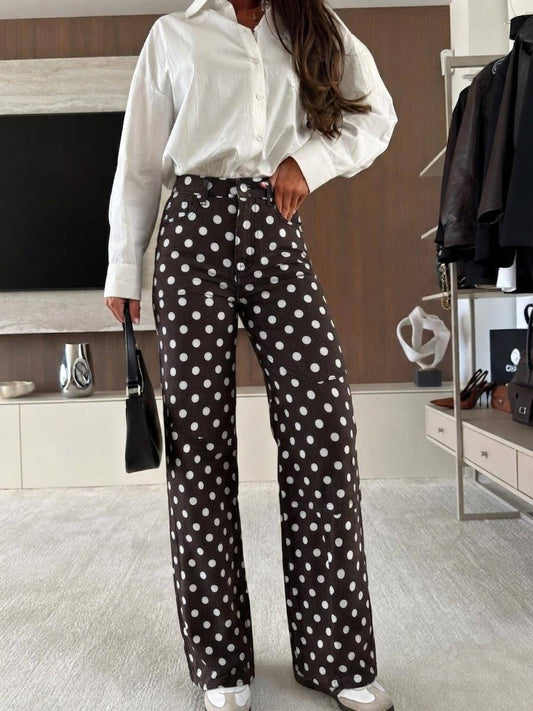 Estee brown polkadots jeans | Bruin