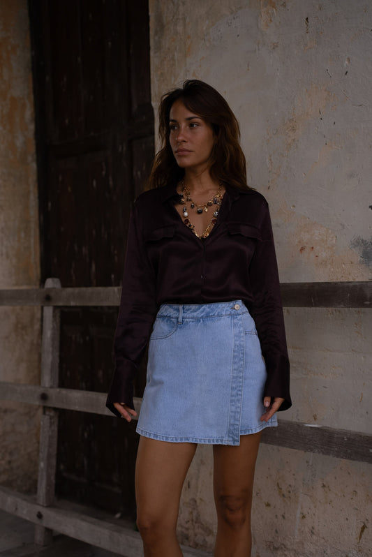 ORAIJE PARIS Broekrokje | Licht blauw