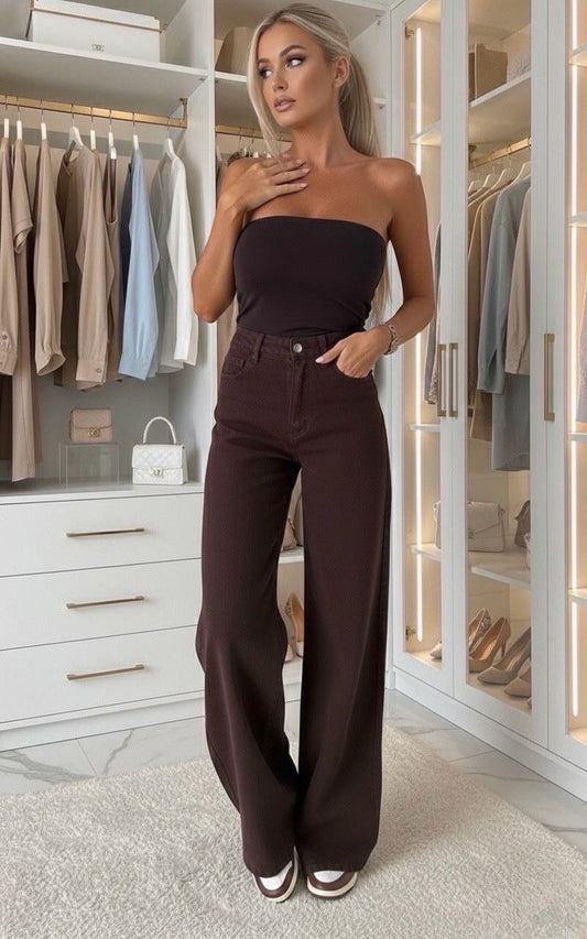 Estee brown Jeans| Bruin