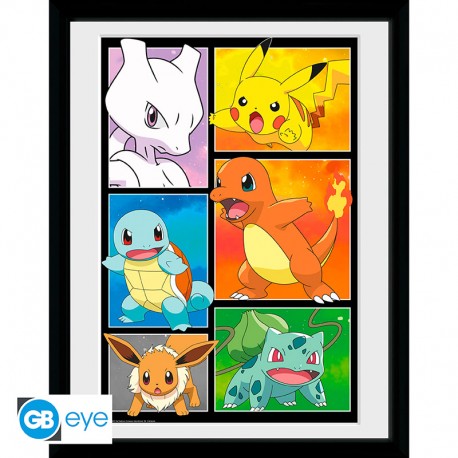 Art Print Pokemon Comic Panel (inclusief kader)