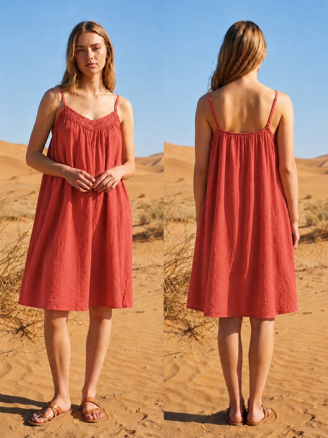 Kort kleedje | Terracotta