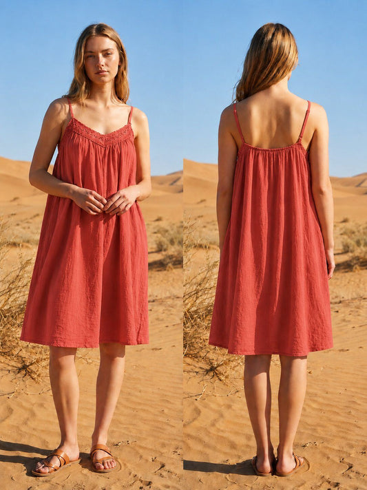 Kort kleedje | Terracotta