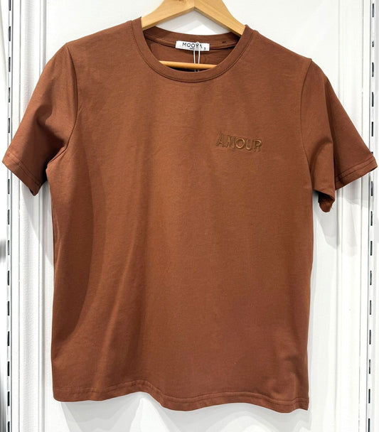 T-shirt Amour | Bruin