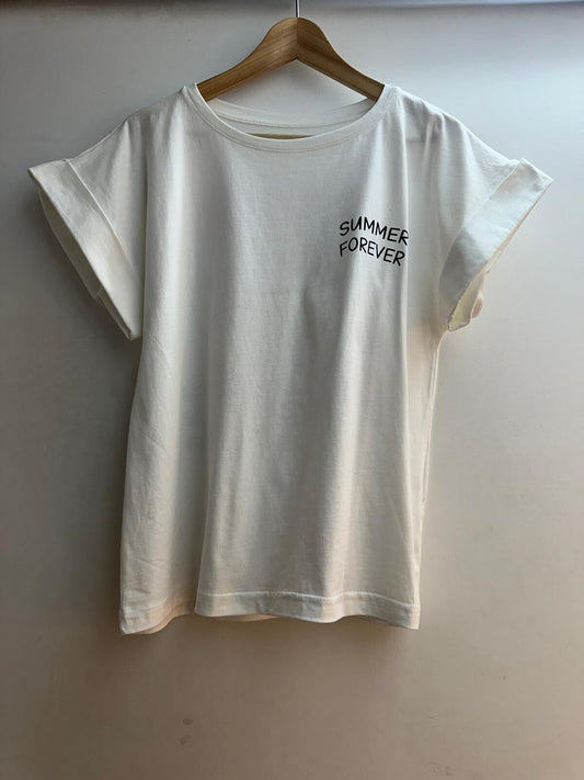 T-shirt Summer forever | Wit