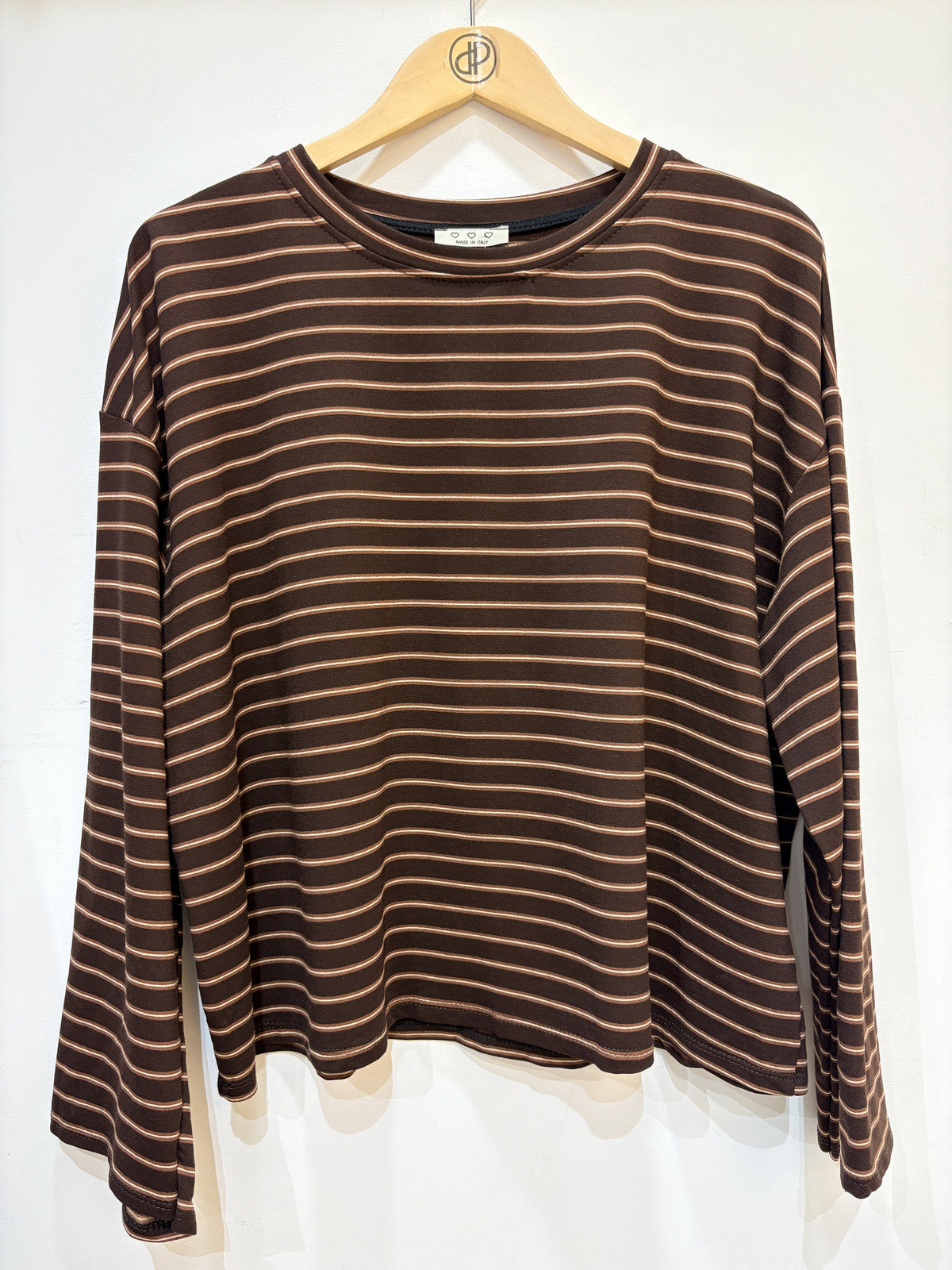 Longsleeve met strepen | Camel