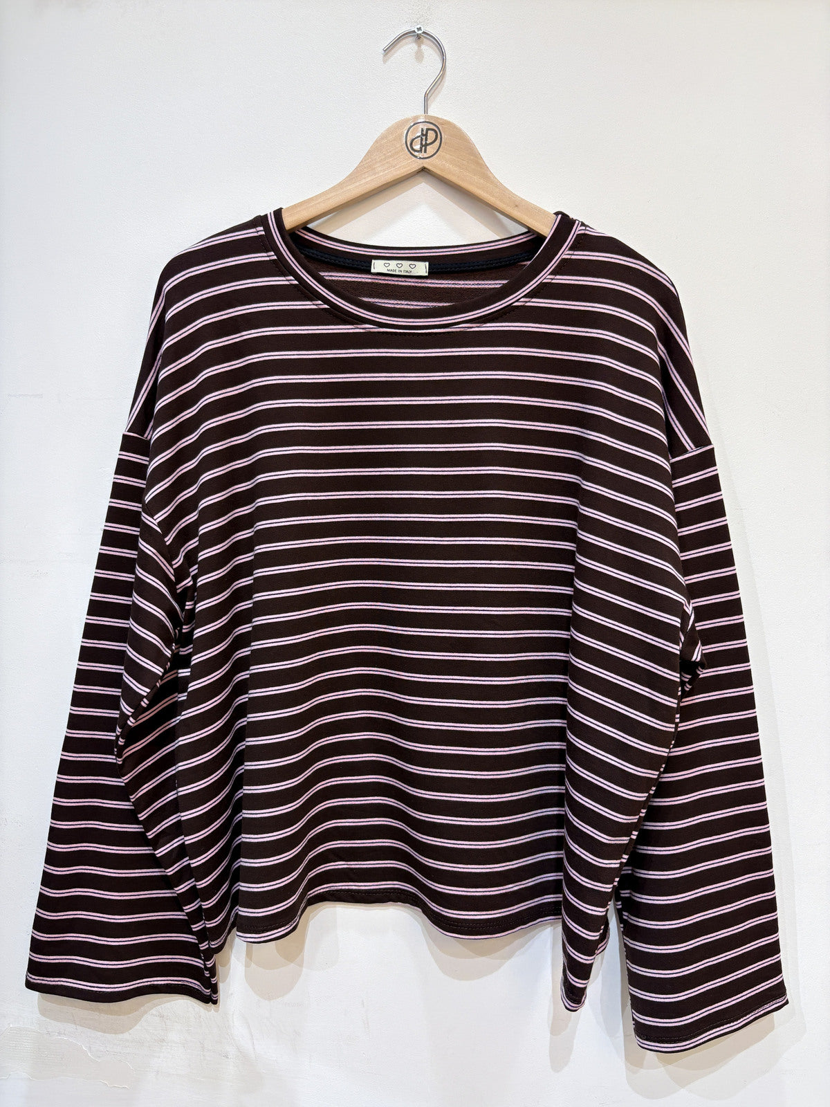 Longsleeve met strepen | Roos