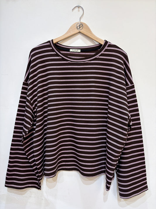 Longsleeve met strepen | Roos