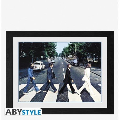 Art Print The Beatles Abbey Road (inclusief kader)