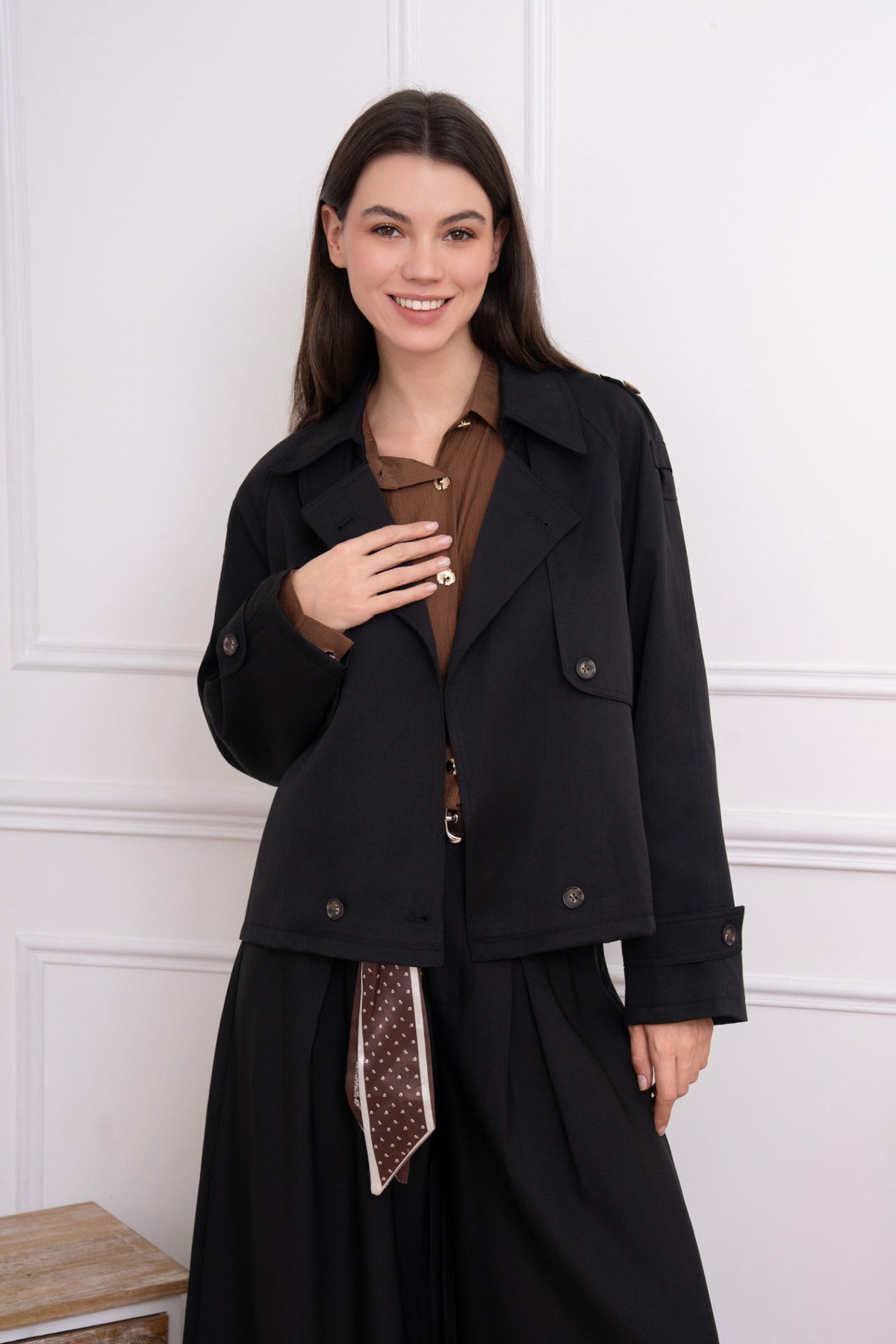 Trench coat | Zwart