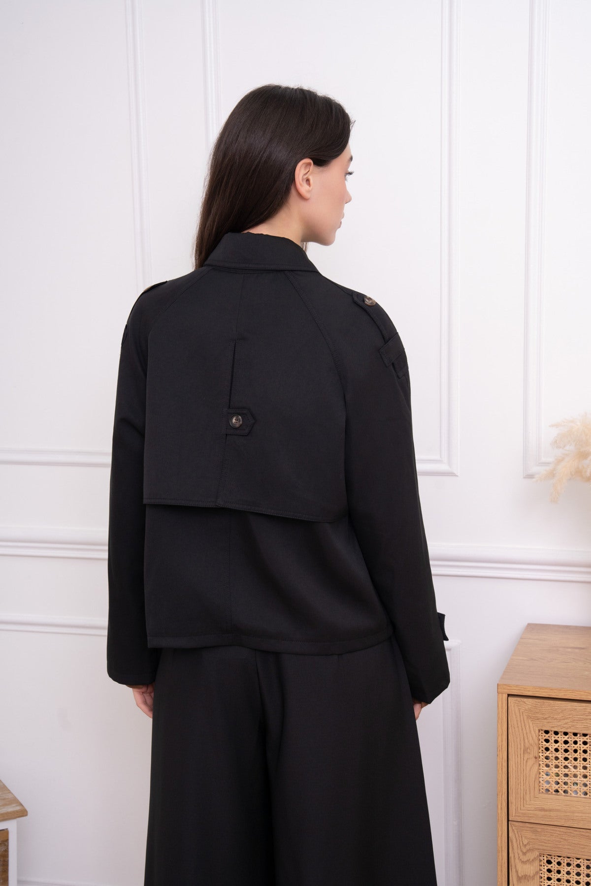 Trench coat | Zwart