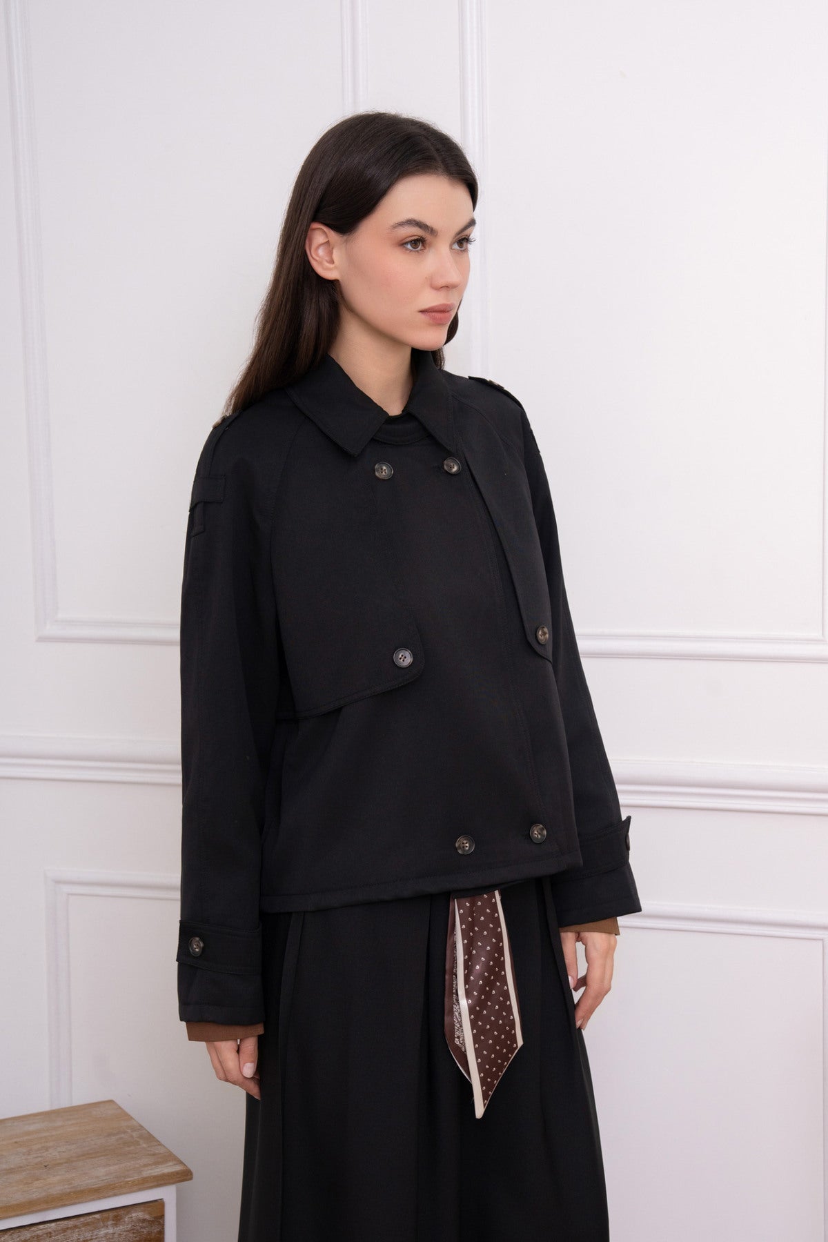 Trench coat | Zwart