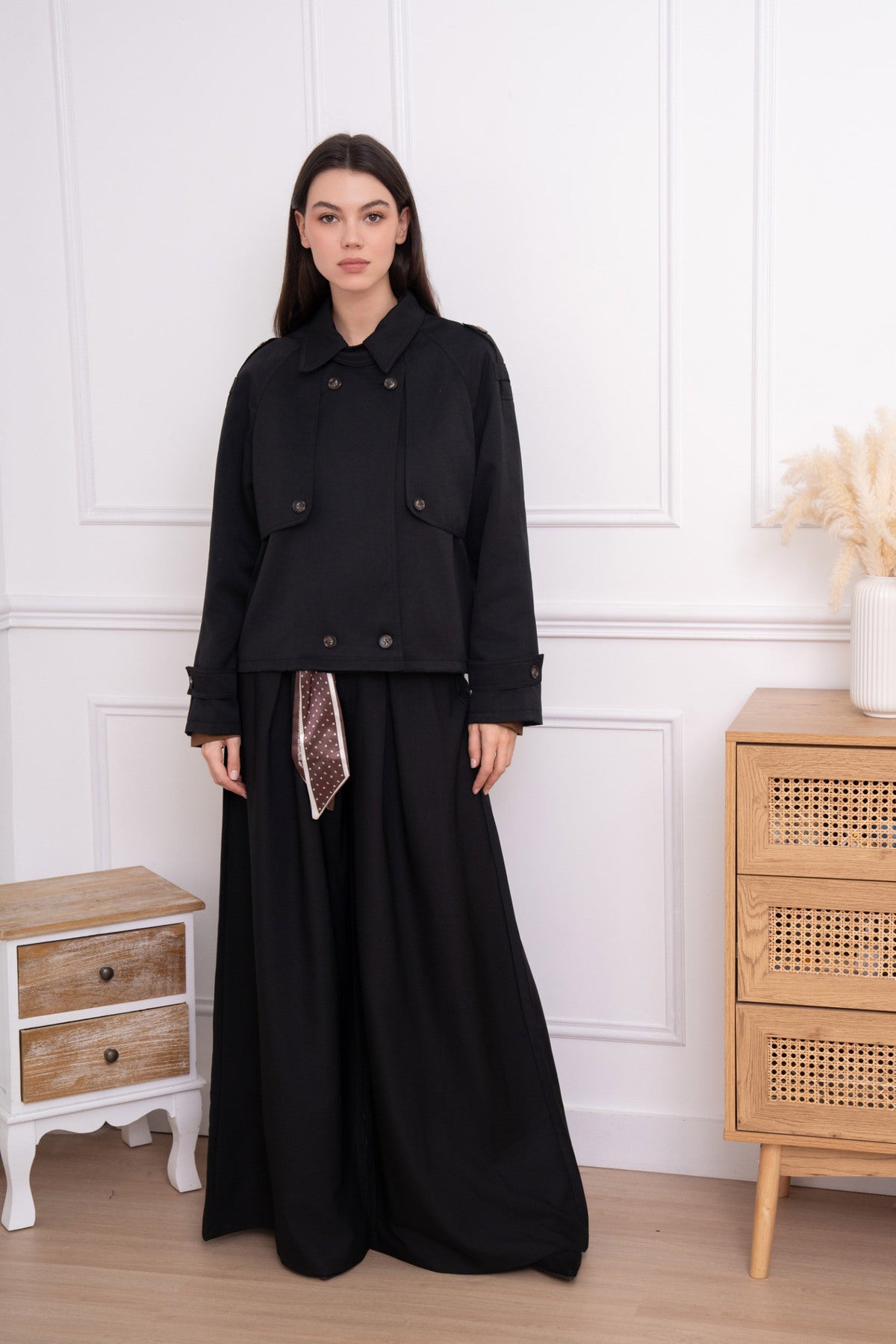 Trench coat | Zwart